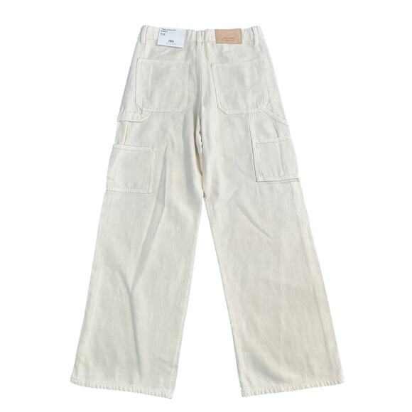 Zara Kids The Utility Pant Mid Rise Straight Jeans Size 11-12 - Picture 2 of 8